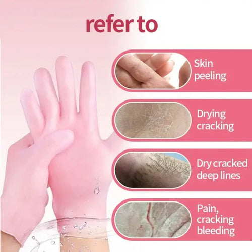 Silicone Gel Moisturizing Hand Gloves