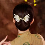 Women's Hair Twister Crystal Flower Wings